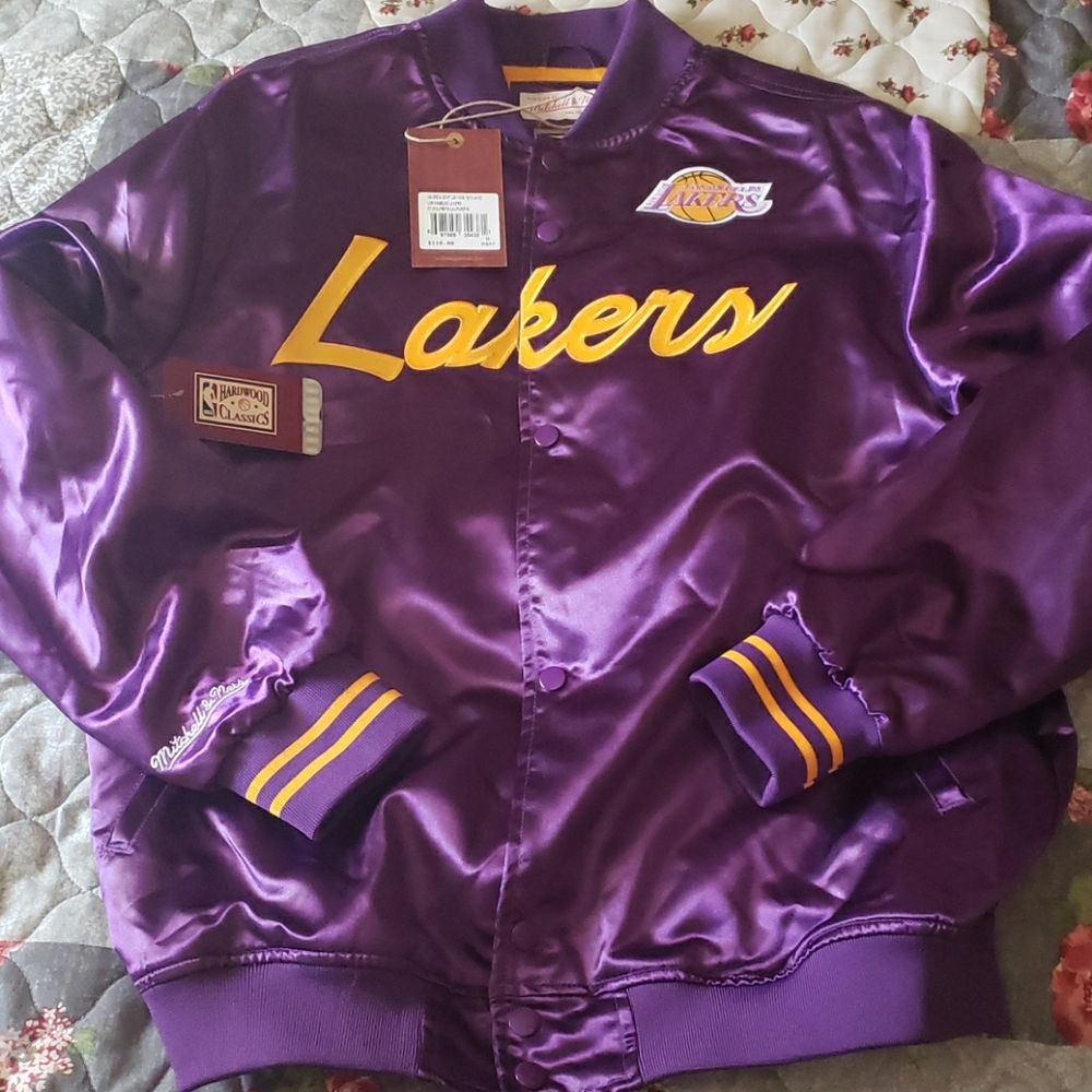 Lakers Mitchell and Ness satin jacket Medium